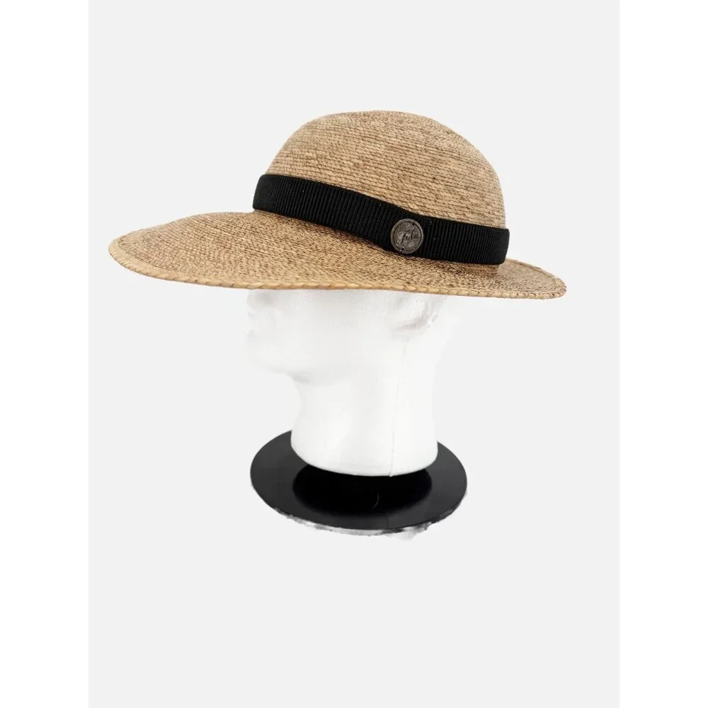 Tula Austin TX Straw Hat Women's Small Woven Round Outdoor Sun Beach Gardening - Picture 2 of 11